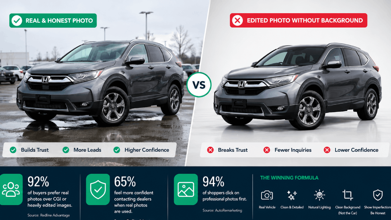 Image for Do Buyers Trust Realistic Photos More Than Perfectly Edited Inventory Images?