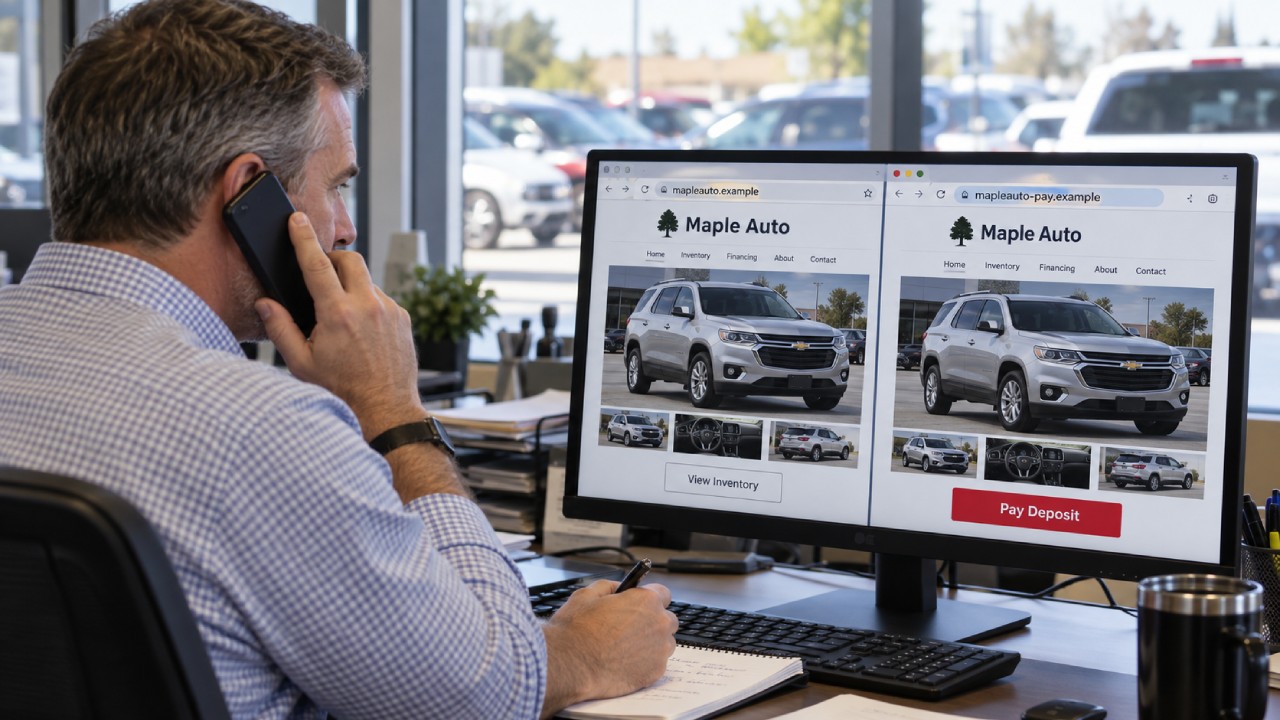 What to Do First When Scammers Clone Your Dealership Website