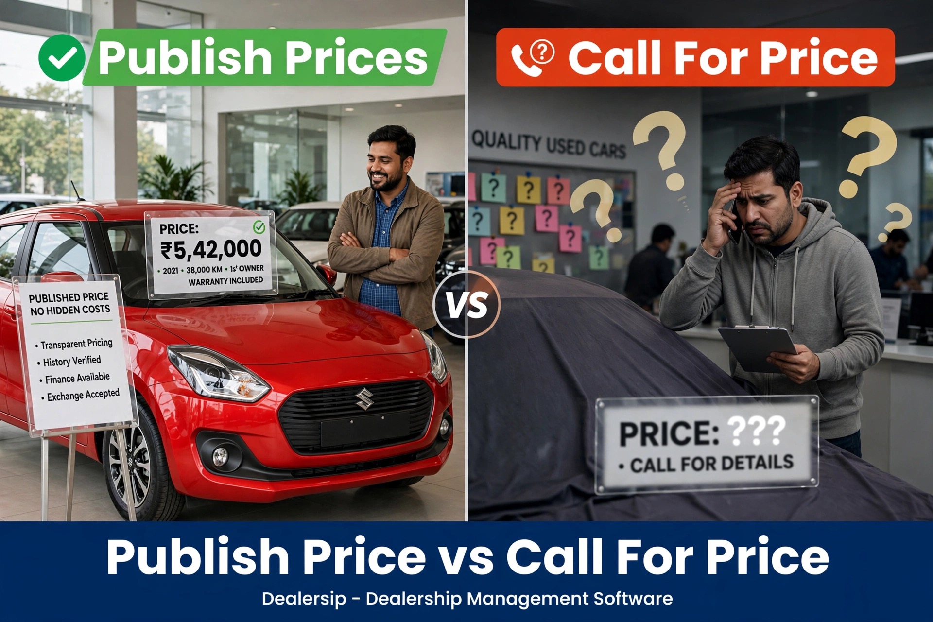 Should a Used Car Dealership Publish Prices or Make Buyers Call?