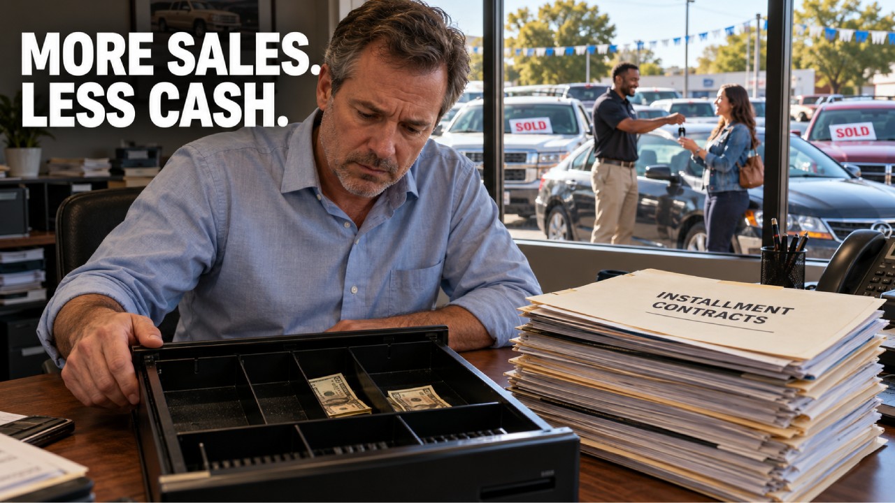 Why More "Buy Here Pay Here" Sales Can Leave You Short of Cash